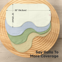 Load image into Gallery viewer, 4-Pack Hallo Burp Cloths (Dew)