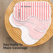 Load image into Gallery viewer, 4-Pack Hallo Burp Cloths (Blush)