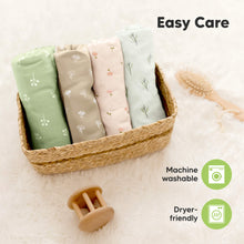 Load image into Gallery viewer, Lumi Muslin Swaddle Blankets (Wild Bloom)