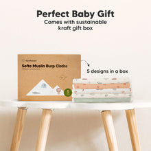 Load image into Gallery viewer, Softe Muslin Baby Burp Cloth (Fall Spores)