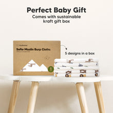 Load image into Gallery viewer, Softe Muslin Baby Burp Cloth (Prairie)