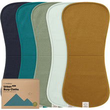 Load image into Gallery viewer, 5-Pack Urban Quin Burp Cloths