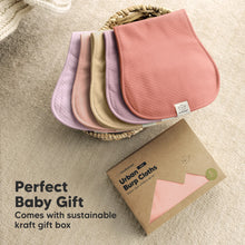 Load image into Gallery viewer, 5-Pack Urban Quin Burp Cloths (Muted Pastel)