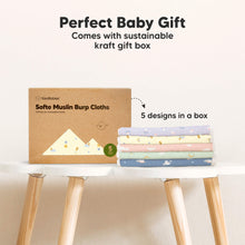Load image into Gallery viewer, Softe Muslin Baby Burp Cloth (Dreamers)
