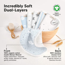 Load image into Gallery viewer, 6-Pack Cami Baby Washcloths (Constellation)