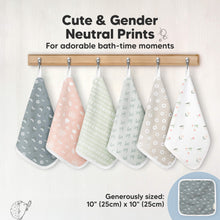 Load image into Gallery viewer, 6-Pack Cami Baby Washcloths (Fleur)
