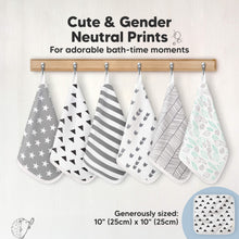 Load image into Gallery viewer, 6-Pack Cami Baby Washcloths (Grayscape)