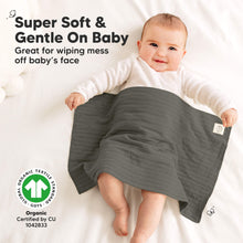 Load image into Gallery viewer, 6-Pack Shea (Stria) Burp Cloths (Granite)