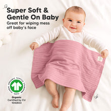 Load image into Gallery viewer, 6-Pack Shea (Stria) Burp Cloths (Mauve)