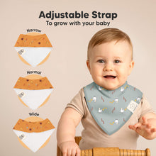 Load image into Gallery viewer, 8-Pack Organic Bandana Bibs (Countryside)