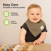 Load image into Gallery viewer, 8-Pack Organic Bandana Bibs (Eclipse)