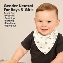Load image into Gallery viewer, 8-Pack Organic Bandana Bibs (Fall Spores)