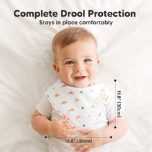 Load image into Gallery viewer, 8-Pack Organic Bandana Bibs (Roarsome)