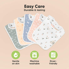 Load image into Gallery viewer, 8-Pack Coast Drool Bibs (Fleur)