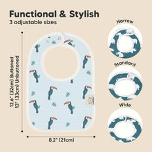 Load image into Gallery viewer, 8-Pack Coast Drool Bibs (Wildscape)