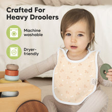 Load image into Gallery viewer, 8-Pack Hallo Drool Bibs (Fleur)