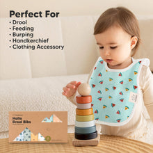 Load image into Gallery viewer, 8-Pack Hallo Drool Bibs (Mesozoic)