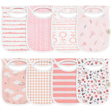 Load image into Gallery viewer, 8-Pack Hallo Drool Bibs (Sweet Charm)