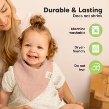 Load image into Gallery viewer, 8-Pack Lumi Muslin Bandana Bibs (Dew)