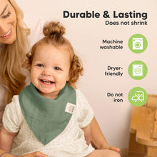 Load image into Gallery viewer, 8-Pack Lumi Muslin Bandana Bibs (Eclipse)