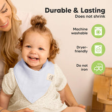 Load image into Gallery viewer, 8-Pack Lumi Muslin Bandana Bibs (Nimbus)