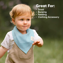 Load image into Gallery viewer, 8-Pack Lumi Muslin Bandana Bibs (Nimbus)