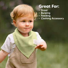 Load image into Gallery viewer, 8-Pack Lumi Muslin Bandana Bibs (Primeval)