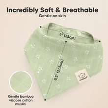 Load image into Gallery viewer, 8-Pack Lumi Muslin Bandana Bibs (Wild Bloom)