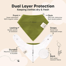 Load image into Gallery viewer, 8-Pack Quin Bandana Bibs (Sahara)