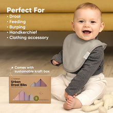 Load image into Gallery viewer, 8-Pack Urban Drool Bibs (Mauve)