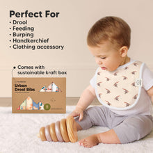 Load image into Gallery viewer, 8-Pack Urban Drool Bibs (Mesozoic)