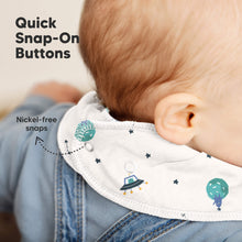 Load image into Gallery viewer, 8-Pack Organic Bandana Bibs (Cosmo)