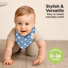 Load image into Gallery viewer, 8-Pack Organic Bandana Bibs (Dreamers)