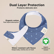 Load image into Gallery viewer, 8-Pack Organic Bandana Bibs (Marine Muse)