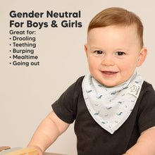 Load image into Gallery viewer, 8-Pack Organic Bandana Bibs (Marine Muse)