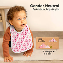 Load image into Gallery viewer, 8-Pack Coast Drool Bibs (Blush)