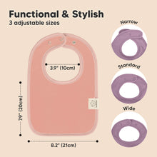 Load image into Gallery viewer, 8-Pack Coast Drool Bibs (Mauve)