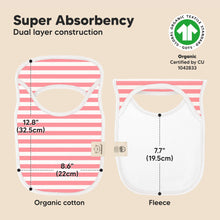 Load image into Gallery viewer, 8-Pack Hallo Drool Bibs (Blush)