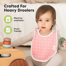 Load image into Gallery viewer, 8-Pack Hallo Drool Bibs (Blush)