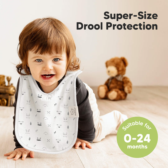 8-Pack Hallo Drool Bibs (Nordic)