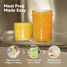 Load image into Gallery viewer, 8-Pack Prep Jars Food Glass Containers