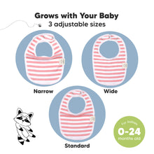 Load image into Gallery viewer, 8-Pack Urban Drool Bibs (Blush)