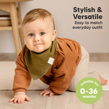 Load image into Gallery viewer, 8-Pack Organic Bandana Bibs (Basics)