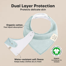 Load image into Gallery viewer, 8-Pack Organic Bandana Bibs (Daybreak)