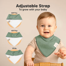 Load image into Gallery viewer, 8-Pack Organic Bandana Bibs (Daybreak)