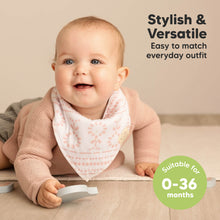 Load image into Gallery viewer, 8-Pack Organic Bandana Bibs (Sweet Charm)