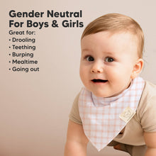 Load image into Gallery viewer, 8-Pack Organic Bandana Bibs (Sweet Charm)