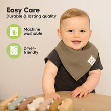 Load image into Gallery viewer, 8-Pack Organic Bandana Bibs (Terracotta)