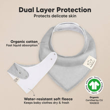 Load image into Gallery viewer, 8-Pack Organic Bandana Bibs (Hunter)