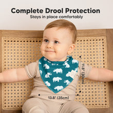 Load image into Gallery viewer, 8-Pack Organic Bandana Bibs (Wildscape)